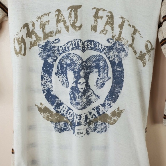 WE THE FREE womens Great Falls Montana boho crochet 3/4 sleeve top - Picture 3 of 5